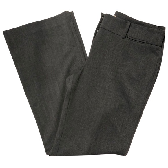 Loft Original Dress Trouser 8P Gray Preppy Straight Loose Mid-Rise Office Career - Picture 4 of 5